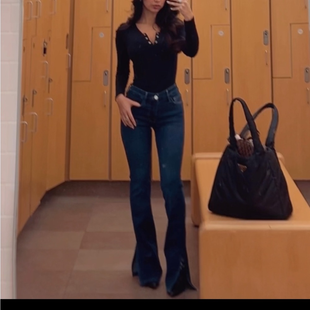Gorgeous Frame Le Mini Boot Split Hem Jeans😍